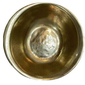 Cravings by Chrissy Teagan Hand Crafted Aluminum Gold Tone Serving Serving Bowl